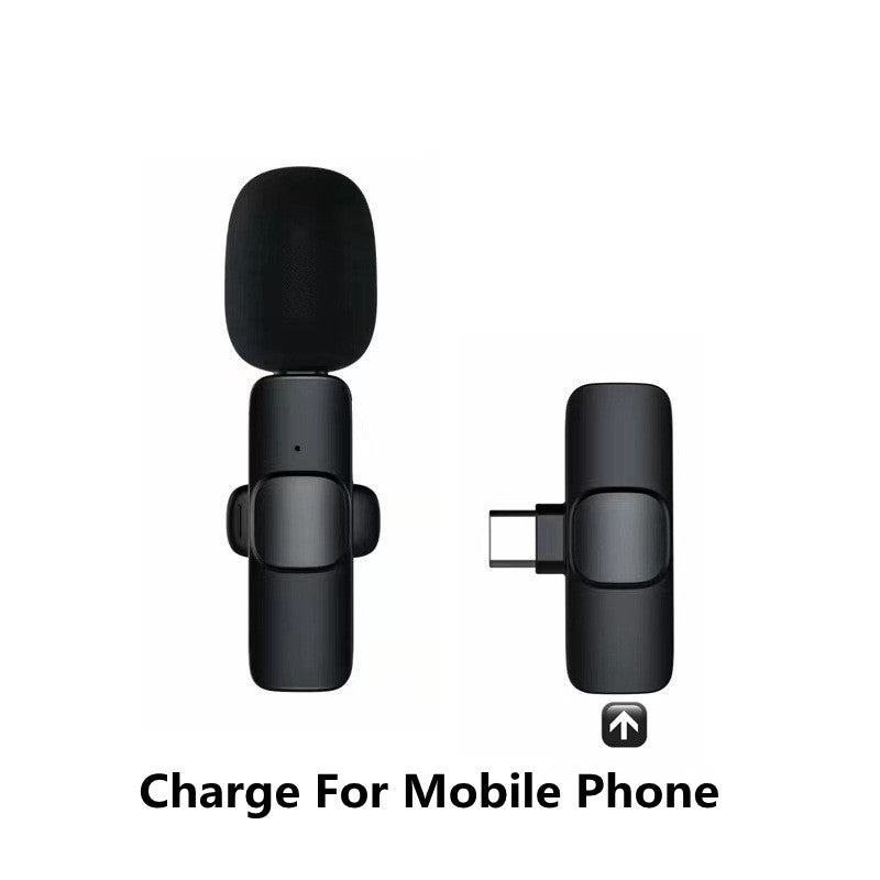 Wireless Lavalier Microphone – Portable Mini Mic for iPhone & Android, Long Battery Life for Live Broadcast, Gaming, and Video Recording