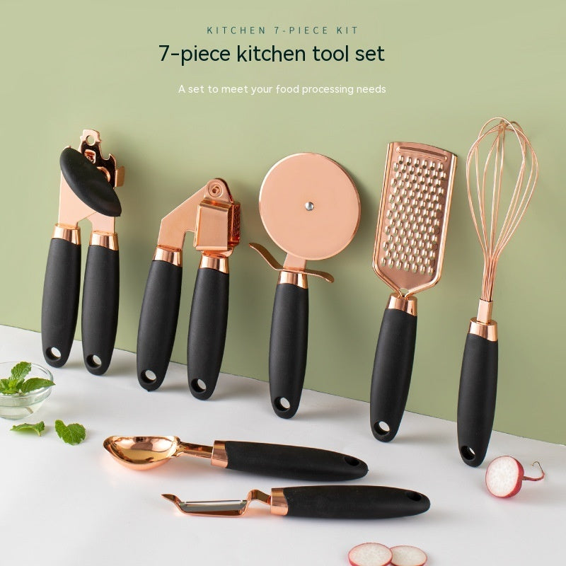 Kitchen Peeler Gadget Set – Copper-Plated Household Vegetable & Fruit Peelers