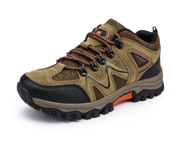 Men’s Outdoor Suede Low-Top Hiking Shoes – Lightweight & Durable Trekking Sneakers for Trail and Everyday Use