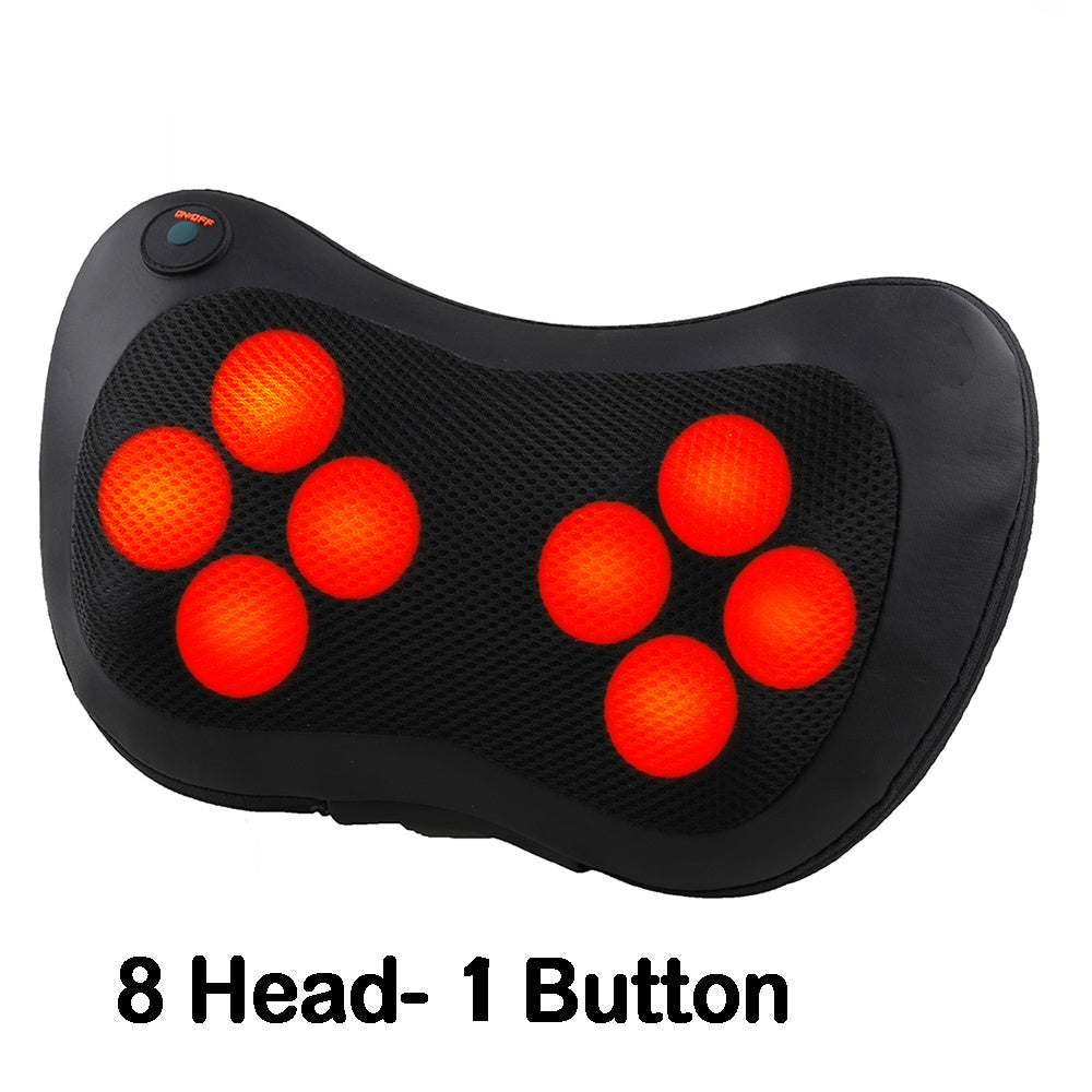 Electric Neck Massager – Multifunctional Cervical, Waist, and Back Massage Pillow for Home and Car Relaxation