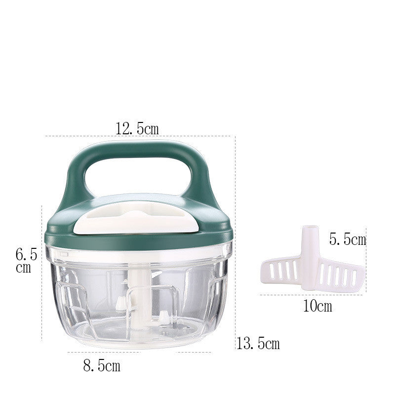 Multi-Function Manual Food Processor – Hand-Powered Chopper, Slicer & Dicer for Vegetables and Fruits