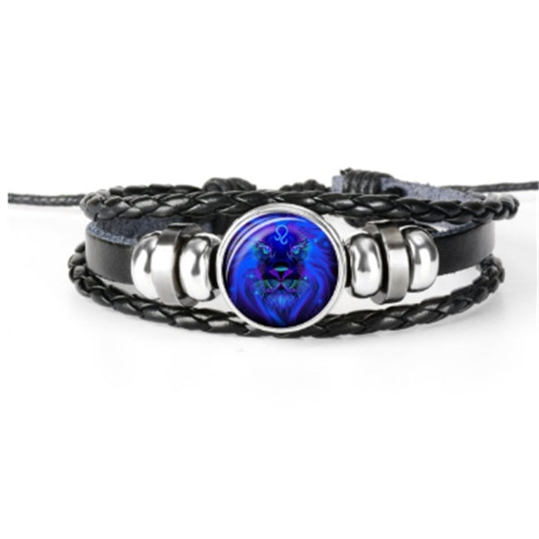 Zodiac Constellation Braided Bracelet – Adjustable Astrology Bracelet for Men, Women & Kids