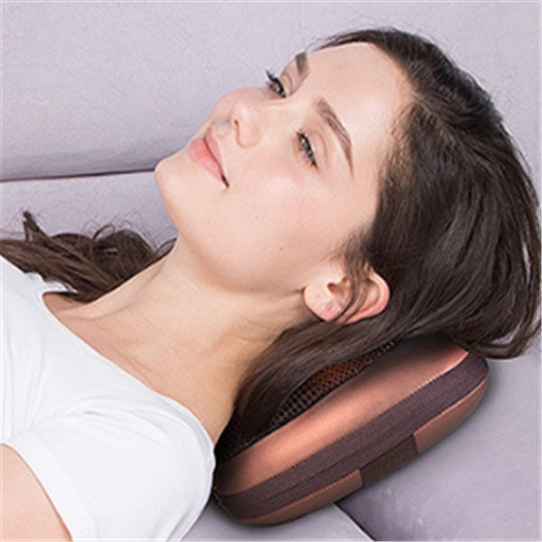 Electric Neck Massager – Multifunctional Cervical, Waist, and Back Massage Pillow for Home and Car Relaxation
