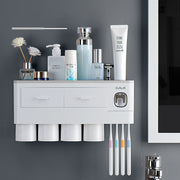 Magnetic Toothbrush Holder – Punch-Free Wall-Mounted Toothbrush Rack for Bathroom Storage and Organization
