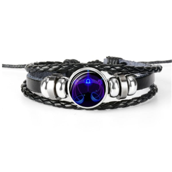 Zodiac Constellation Braided Bracelet – Adjustable Astrology Bracelet for Men, Women & Kids