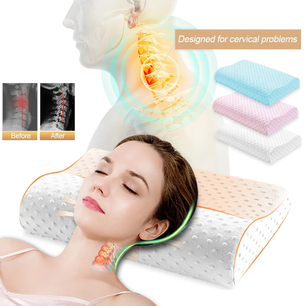 Memory Foam Pillow – Ergonomic Soft Support Pillow for Neck, Back, and Head Pain Relief