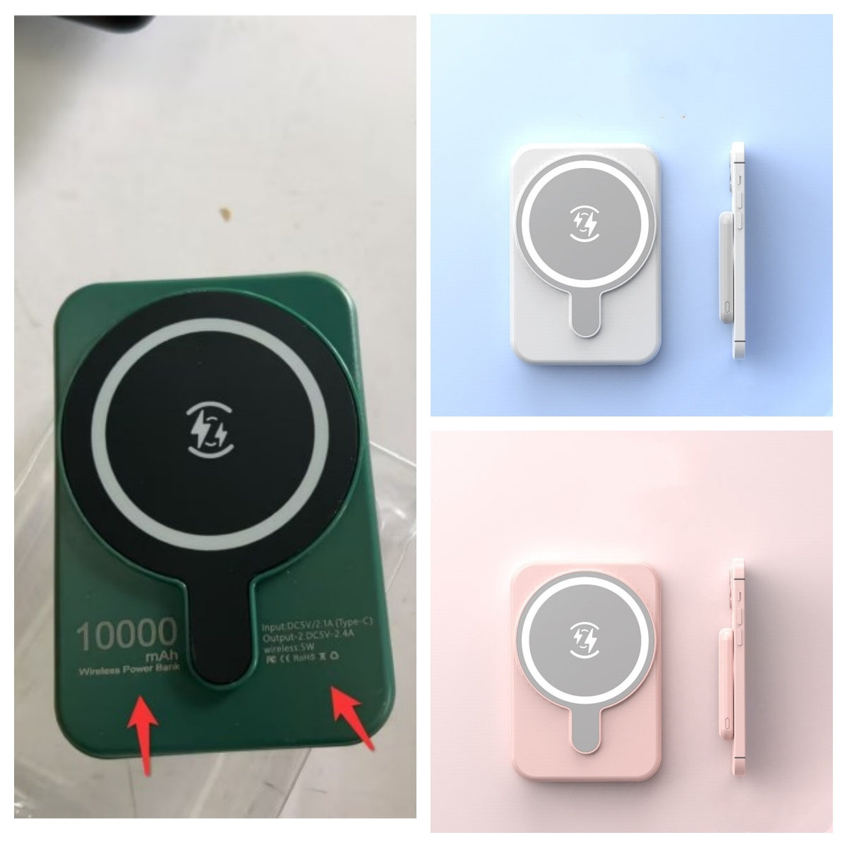 Mini Magnetic Wireless Power Bank – 5000mAh Fast Charging Portable Charger for Smartphones