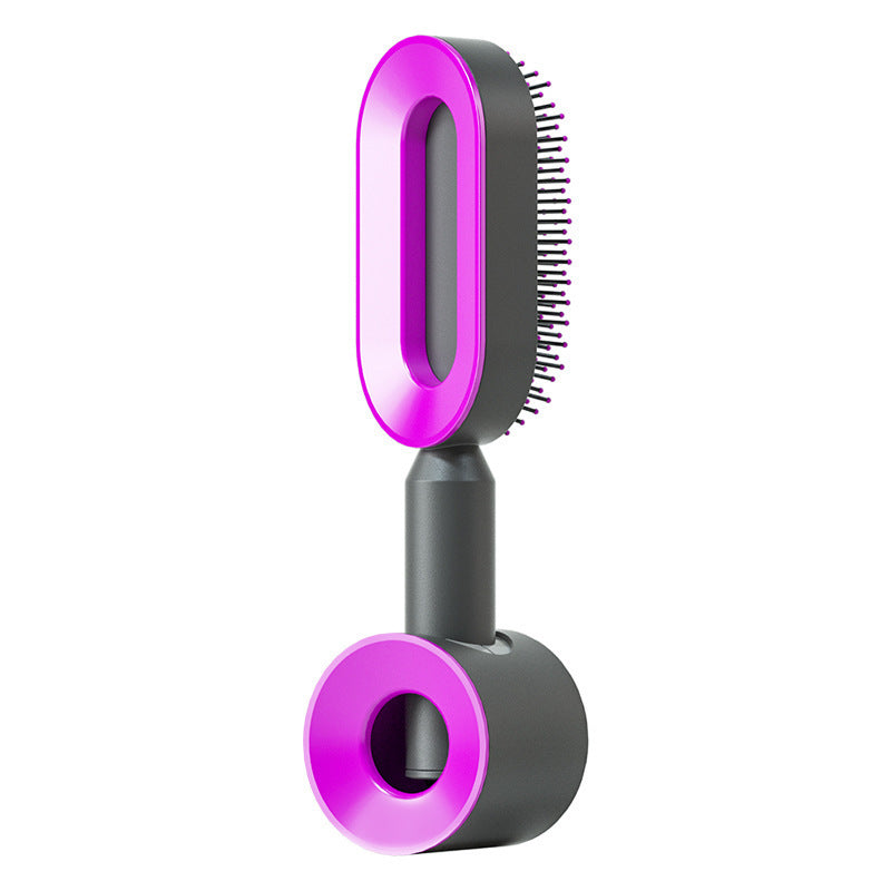 Self-Cleaning Hair Brush for Women – Anti-Static Scalp Massage Hairbrush with One-Key Hair Removal and Airbag Design