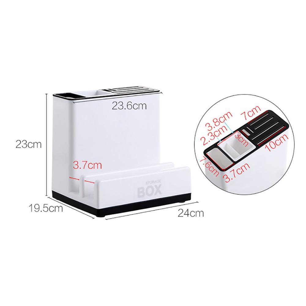 Kitchen Tableware & Knife Storage Rack – Plastic Organizer for Cabinets, Countertops, and Kitchen Gadgets