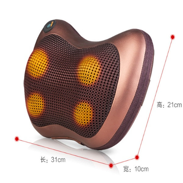 Electric Neck Massager – Multifunctional Cervical, Waist, and Back Massage Pillow for Home and Car Relaxation