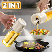 2-in-1 Oil Sprayer Bottle – Olive Oil & Vinegar Dispenser for BBQ, Cooking, Baking, and Kitchen Use