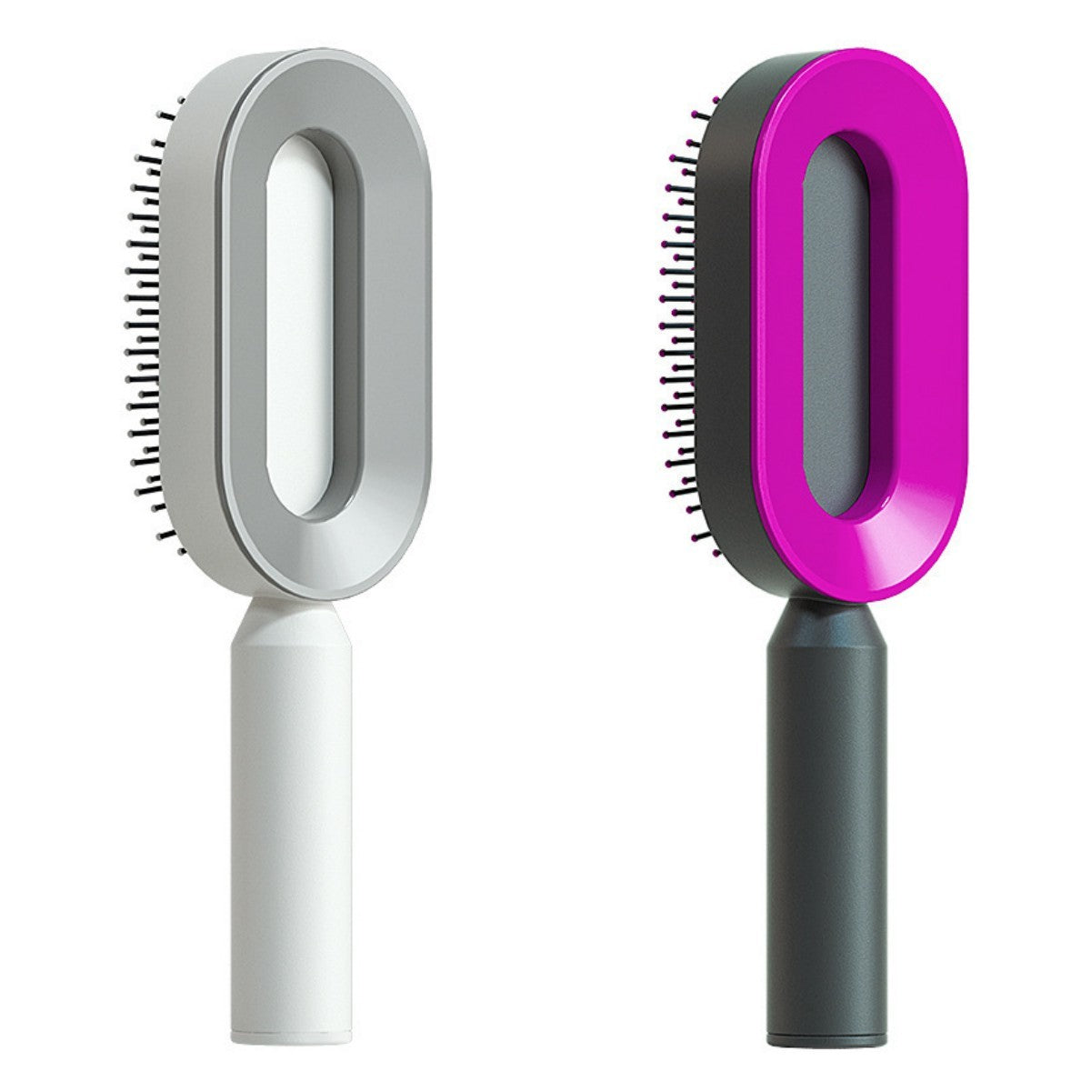Self-Cleaning Hair Brush for Women – Anti-Static Scalp Massage Hairbrush with One-Key Hair Removal and Airbag Design