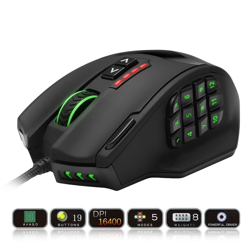 RGB Backlit Gaming Mouse – Ergonomic Wired/Wireless Mouse with Adjustable DPI for PC & Laptop