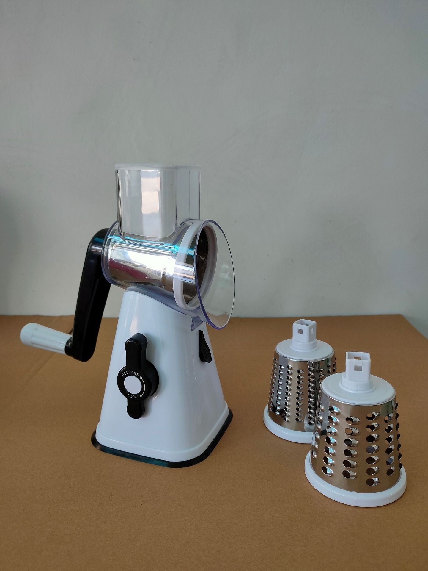 Multi-Functional Hand Drum Vegetable Cutter – Manual Slicer & Chopper for Kitchen Use