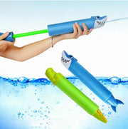 33cm Summer Water Gun Toy – Cartoon Shark Pistol Blaster for Outdoor Pool & Backyard Fun