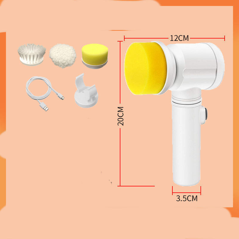 Multifunctional Electric Scrubber – Rechargeable Automatic Dishwashing Brush for Kitchen, Range Hood & Stove Cleaning