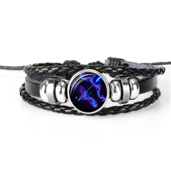 Zodiac Constellation Braided Bracelet – Adjustable Astrology Bracelet for Men, Women & Kids