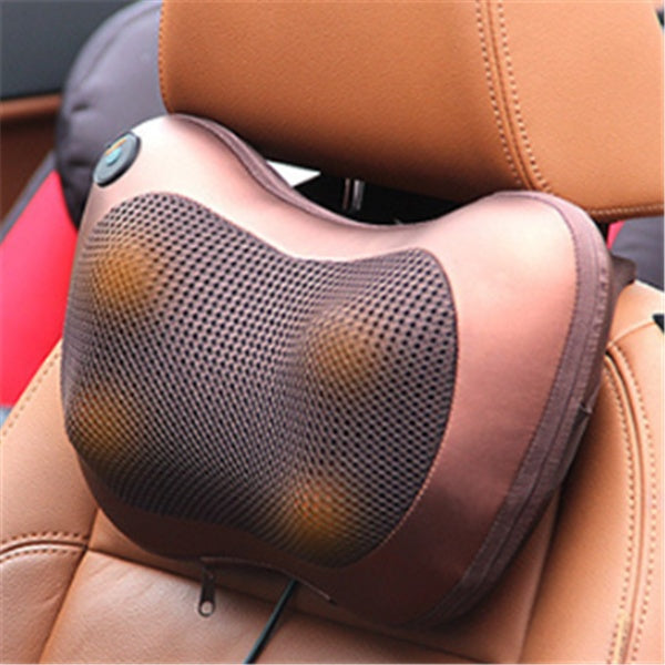 Electric Neck Massager – Multifunctional Cervical, Waist, and Back Massage Pillow for Home and Car Relaxation