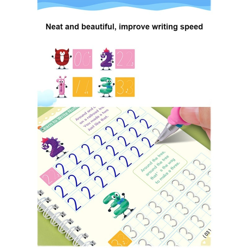 Hot Selling Preschool Hard Pen & Groove Copybook – English Handwriting Practice Book for Children