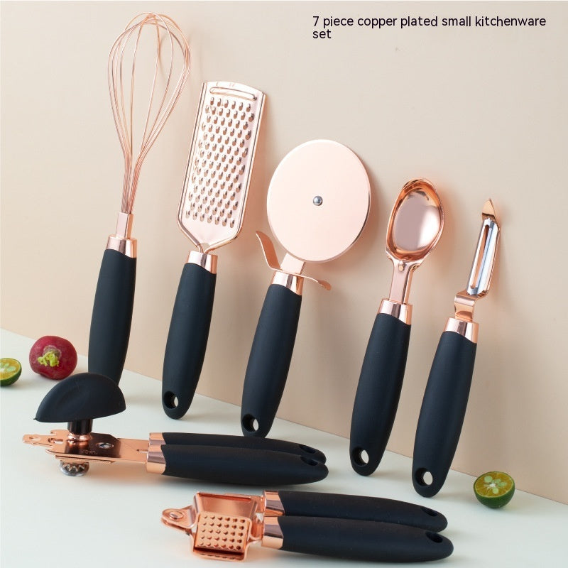 Kitchen Peeler Gadget Set – Copper-Plated Household Vegetable & Fruit Peelers
