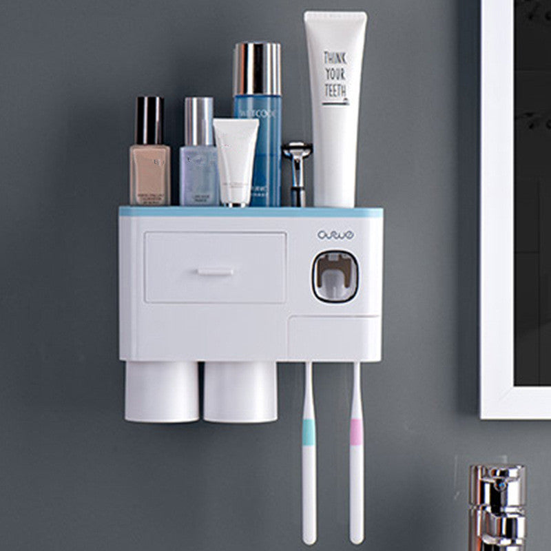 Magnetic Toothbrush Holder – Punch-Free Wall-Mounted Toothbrush Rack for Bathroom Storage and Organization