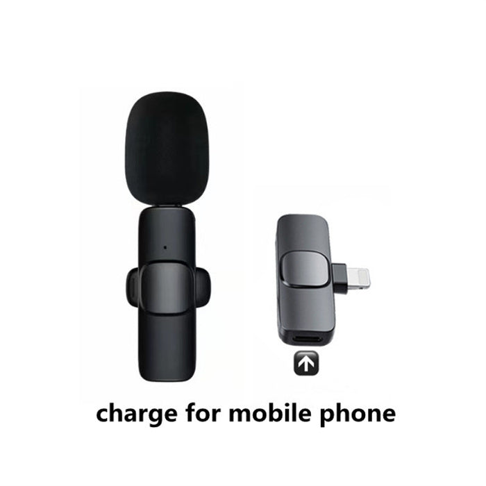 Wireless Lavalier Microphone – Portable Mini Mic for iPhone & Android, Long Battery Life for Live Broadcast, Gaming, and Video Recording