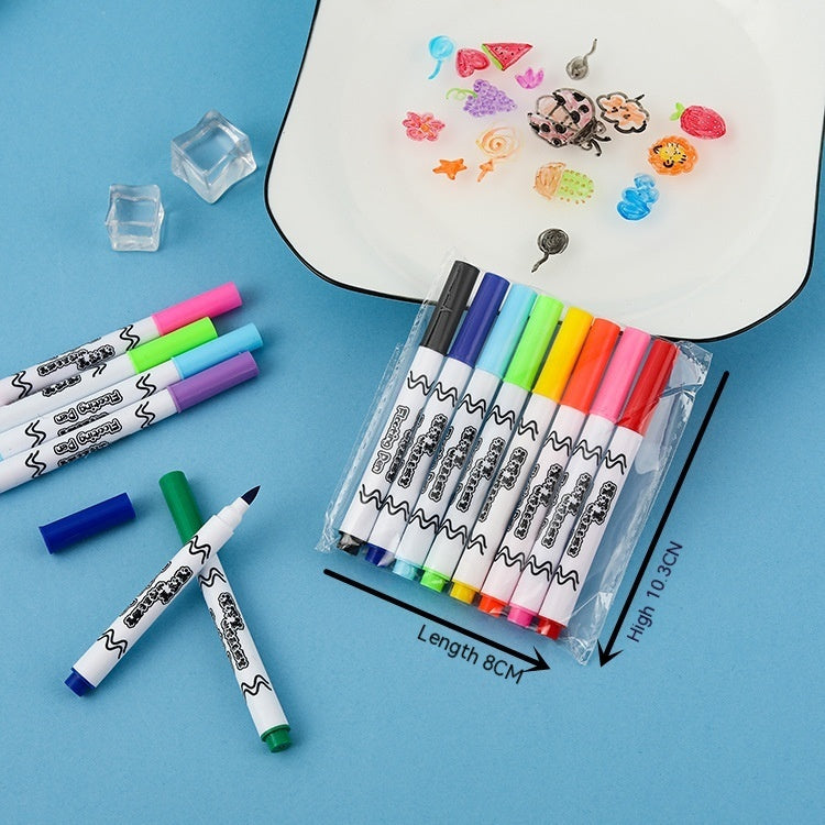 Magic Water Floating Pen – Colorful Reusable Water Drawing Pen for Kids’ Creativity