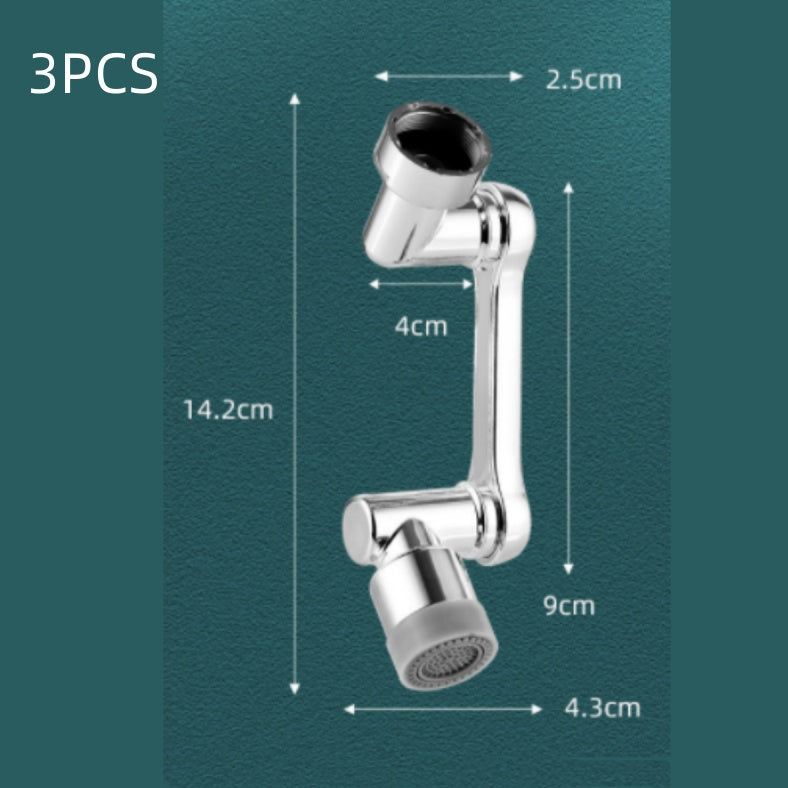 Universal Faucet for Washbasin – Multifunctional Splash-Proof Tap with 1080° Rotation