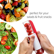 Multifunctional Vegetable & Fruit Slicer – Tomato Chip, Grape Cutter & Zip Chopper Kitchen Tool