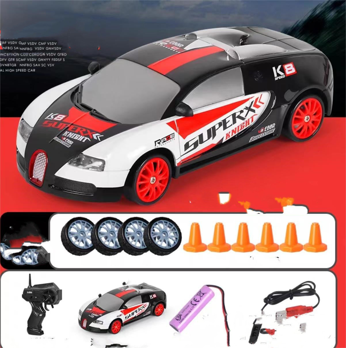 2.4G RC Drift Car – 4WD Remote Control Racing Toy, GTR & AE86 Model Vehicle for Kids, Christmas Gift