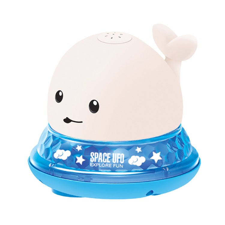 Baby Cartoon Whale Bath Toy – Floating Water Sprayer with LED Light & Music for Fun Baby Play