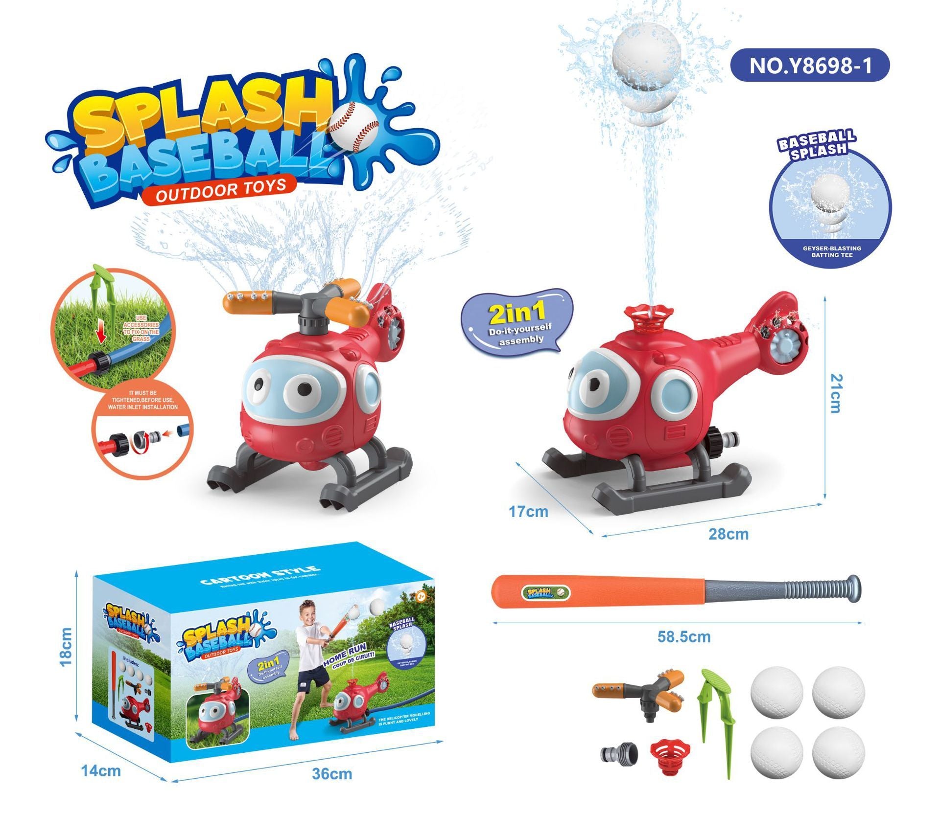 Outdoor Cartoon Sprinkler Water Toy – Summer Garden Splash Toy for Kids, Baby Bath & Yard Fun