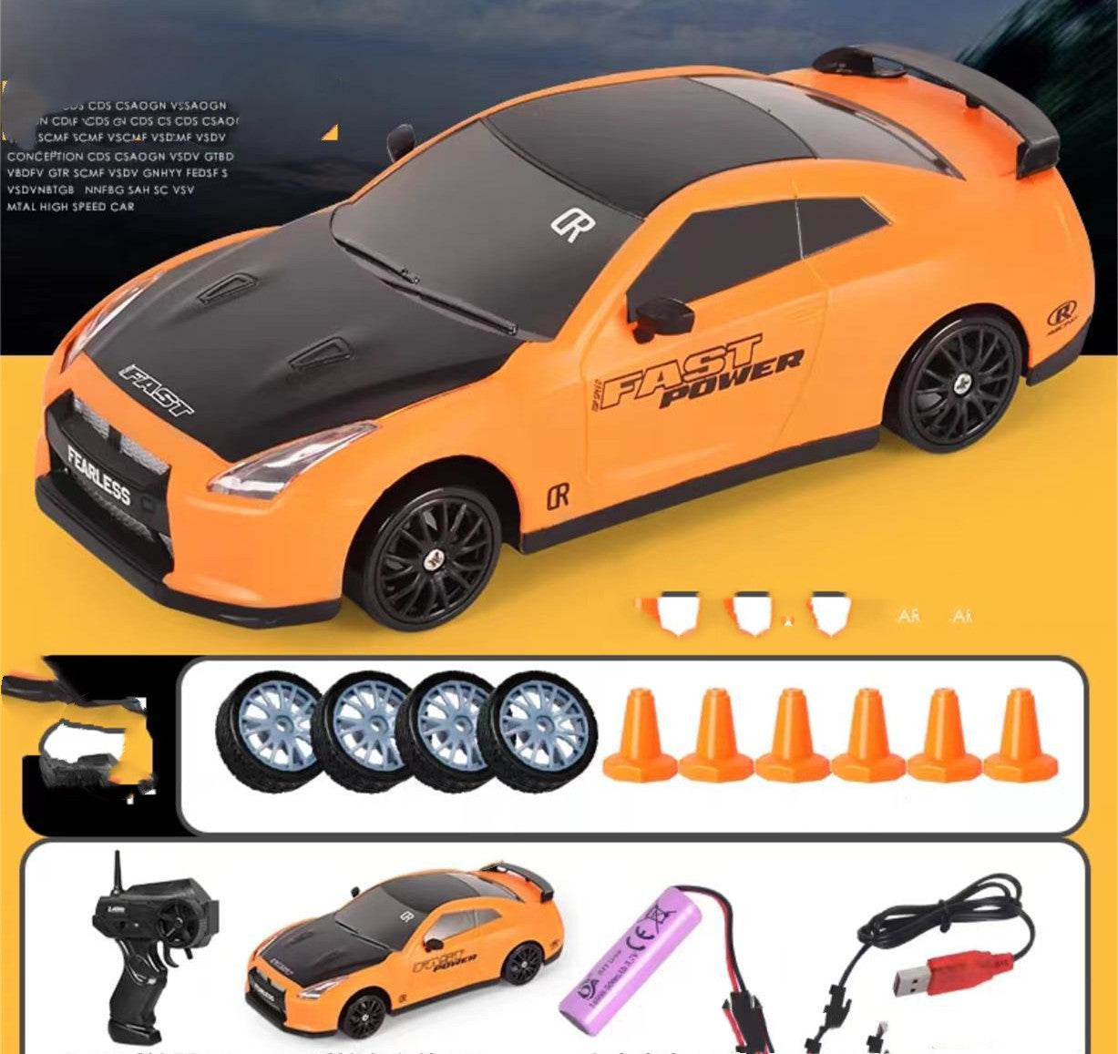 2.4G RC Drift Car – 4WD Remote Control Racing Toy, GTR & AE86 Model Vehicle for Kids, Christmas Gift