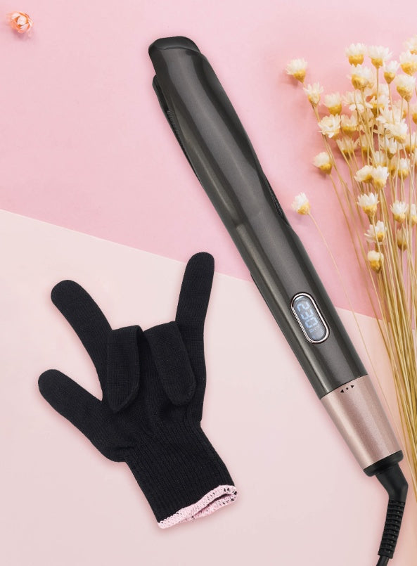 2-in-1 Professional Hair Straightener & Crimper – Dry/Wet Hair Straightening and Curling Comb