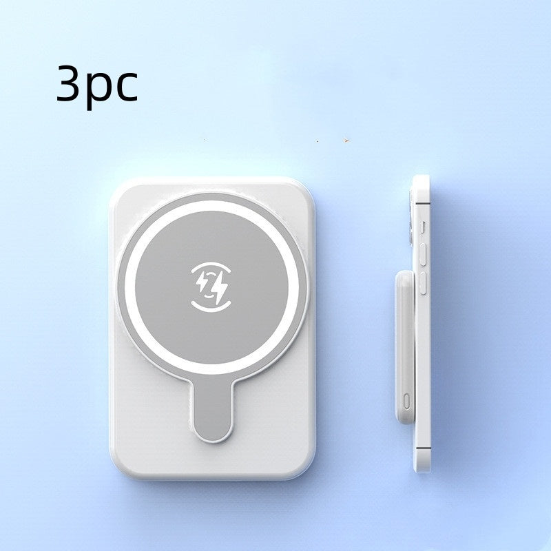 Mini Magnetic Wireless Power Bank – 5000mAh Fast Charging Portable Charger for Smartphones