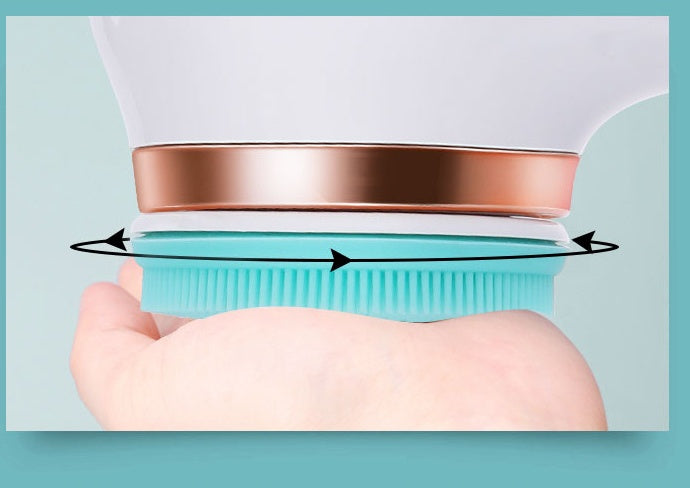 Electric Silicone Bath Brush – USB Rechargeable Rotating Shower Brush with 2 Speeds for Body Cleansing and Spa Use