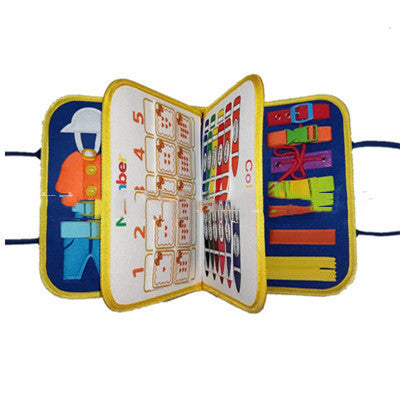 New Busy Book – Children’s Dressing & Buttoning Busy Board for Early Education, Preschool Sensory Learning Toy