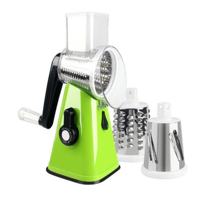 Multi-Functional Hand Drum Vegetable Cutter – Manual Slicer & Chopper for Kitchen Use