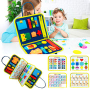 New Busy Book – Children’s Dressing & Buttoning Busy Board for Early Education, Preschool Sensory Learning Toy