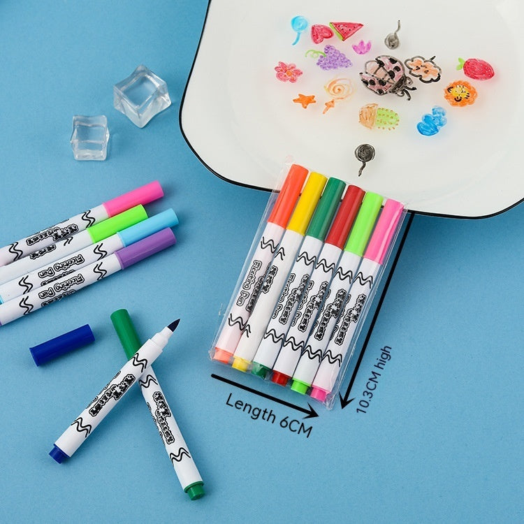 Magic Water Floating Pen – Colorful Reusable Water Drawing Pen for Kids’ Creativity