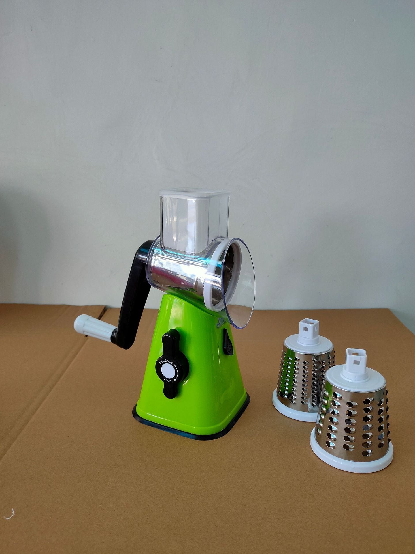 Multi-Functional Hand Drum Vegetable Cutter – Manual Slicer & Chopper for Kitchen Use