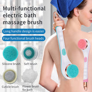 Electric Silicone Bath Brush – USB Rechargeable Rotating Shower Brush with 2 Speeds for Body Cleansing and Spa Use