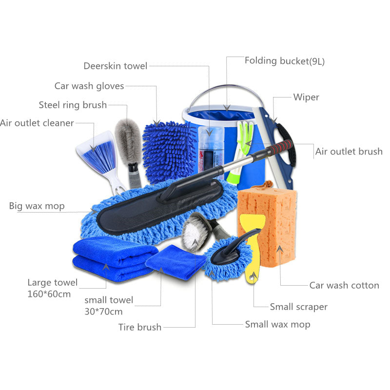 Car Wash Cleaning Kit – Complete Auto Detailing Tools for Exterior and Interior Car Care