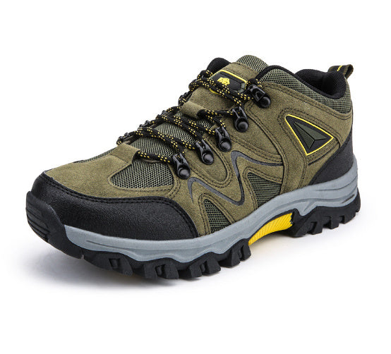 Men’s Outdoor Suede Low-Top Hiking Shoes – Lightweight & Durable Trekking Sneakers for Trail and Everyday Use