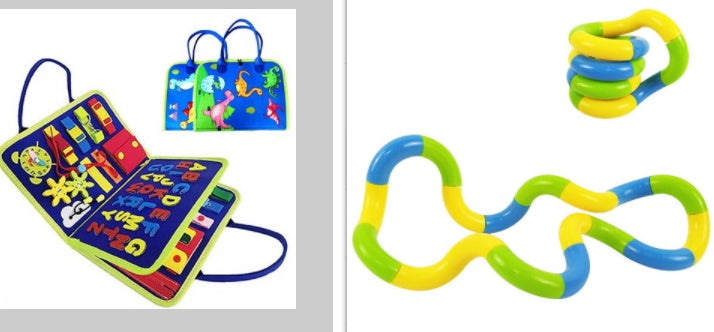 New Busy Book – Children’s Dressing & Buttoning Busy Board for Early Education, Preschool Sensory Learning Toy