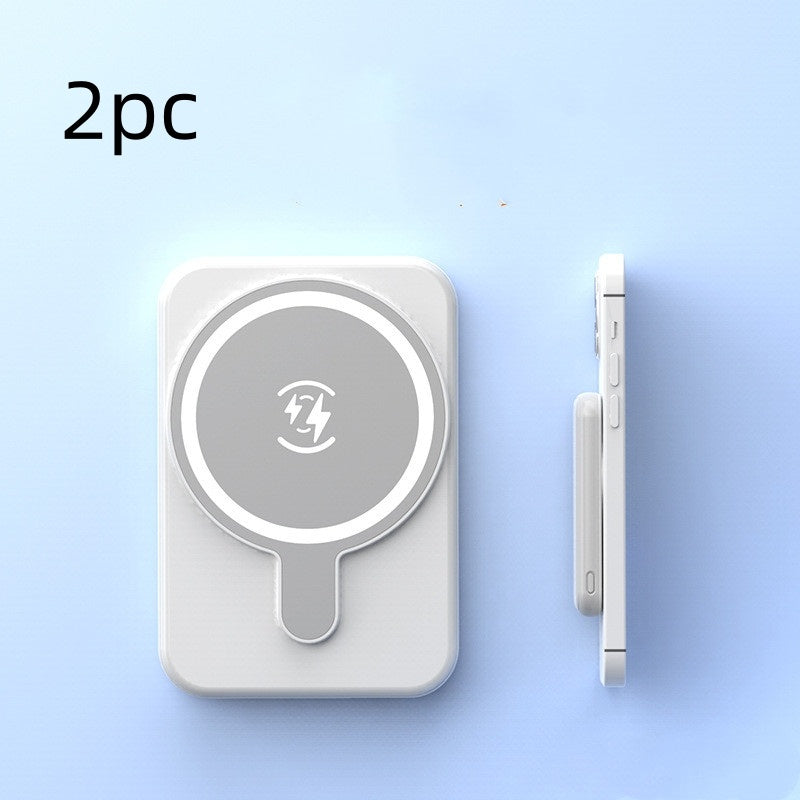 Mini Magnetic Wireless Power Bank – 5000mAh Fast Charging Portable Charger for Smartphones