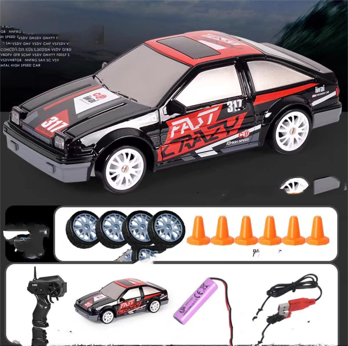 2.4G RC Drift Car – 4WD Remote Control Racing Toy, GTR & AE86 Model Vehicle for Kids, Christmas Gift